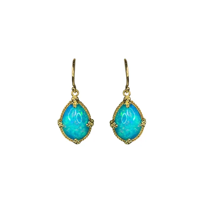 Ethiopian Opal Dangle Earrings Amali Jewelry Earrings