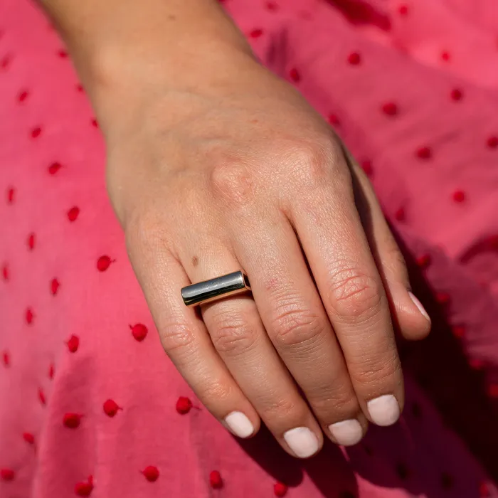 Folded 14k Gold Ring Vintage Rings