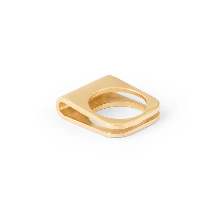 Folded 14k Gold Ring Vintage Rings