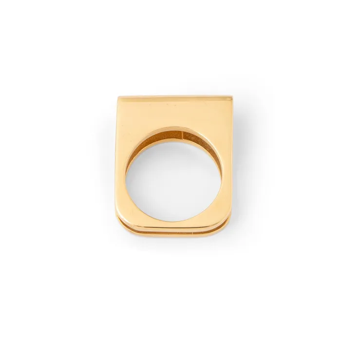Folded 14k Gold Ring Vintage Rings