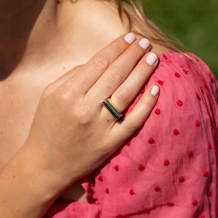 Folded 14k Gold Ring Vintage Rings