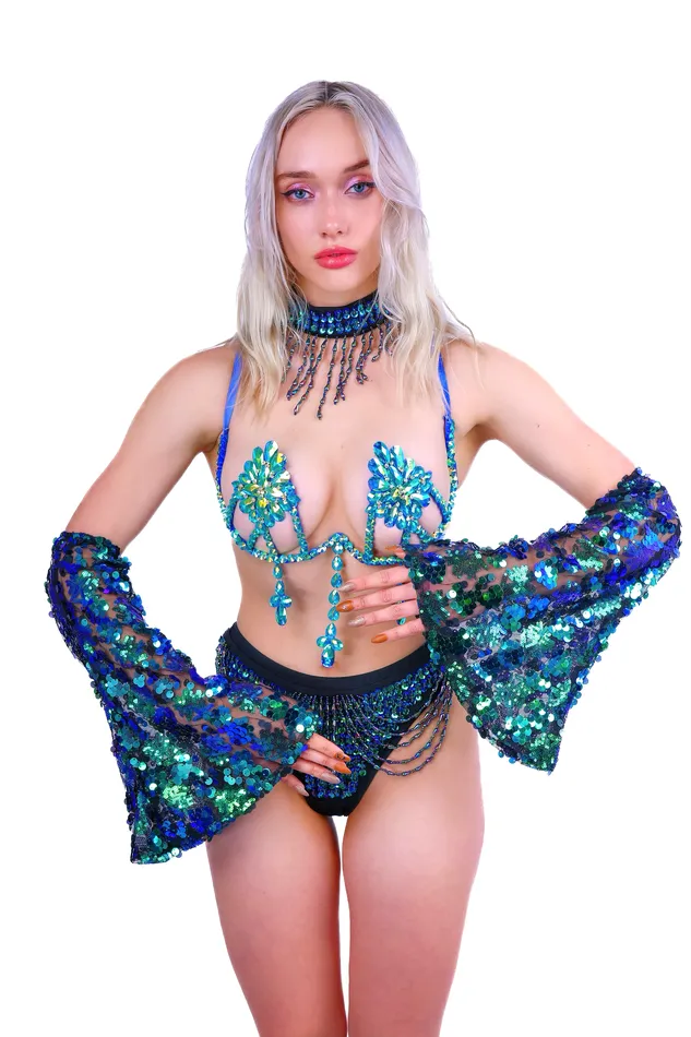 FULL OUTFIT Iridescent Forest Goddess 4 pcs THE LUMI SHOP Rings
