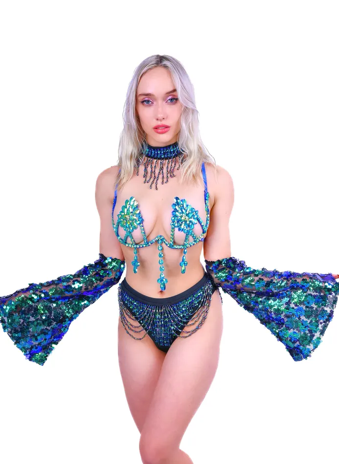 FULL OUTFIT Iridescent Forest Goddess 4 pcs THE LUMI SHOP Rings