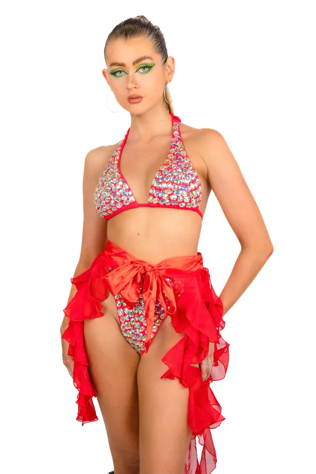 FULL OUTFIT Ruby Red Princess THE LUMI SHOP Earrings