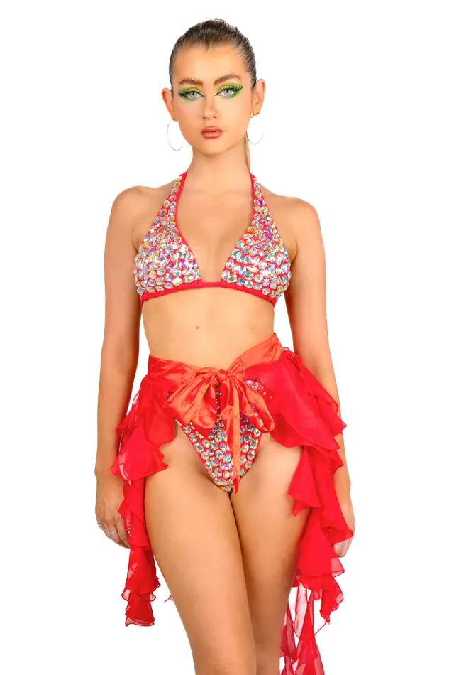 FULL OUTFIT Ruby Red Princess THE LUMI SHOP Earrings