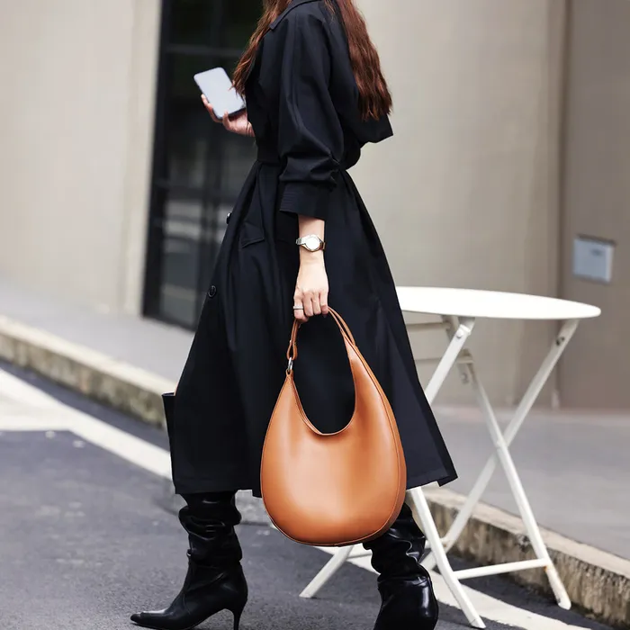 Genuine Leather Bags Earrings Esmeralda