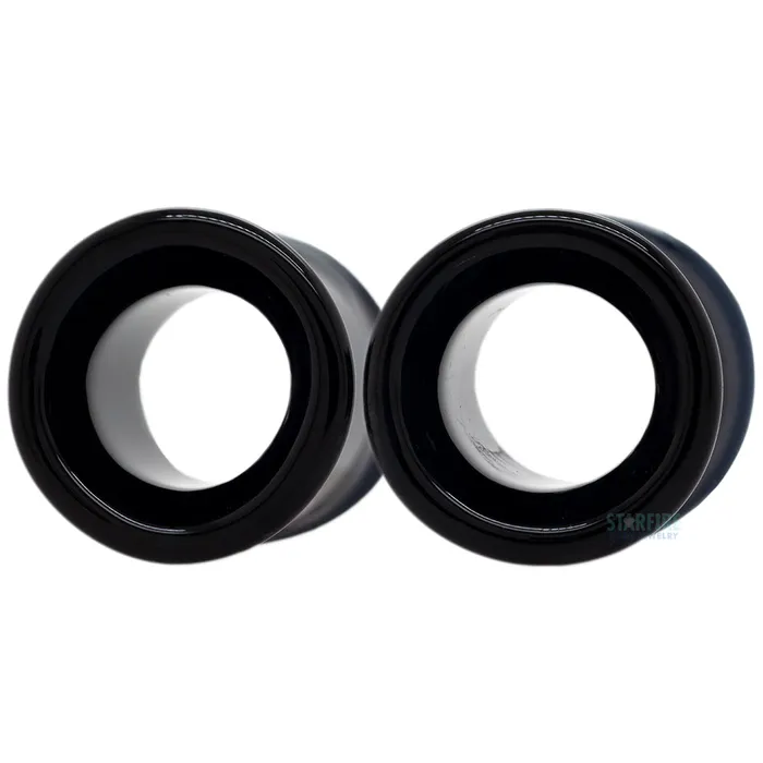 Glasswear Studios Rings Glass Eyelets Black