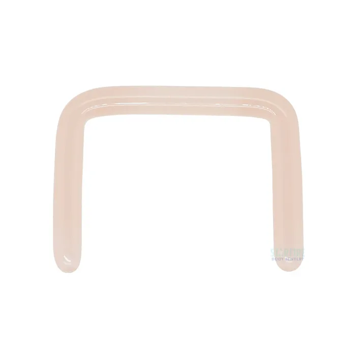 Gorilla Glass Rings Glass Septum Retainer Skin Tone 2