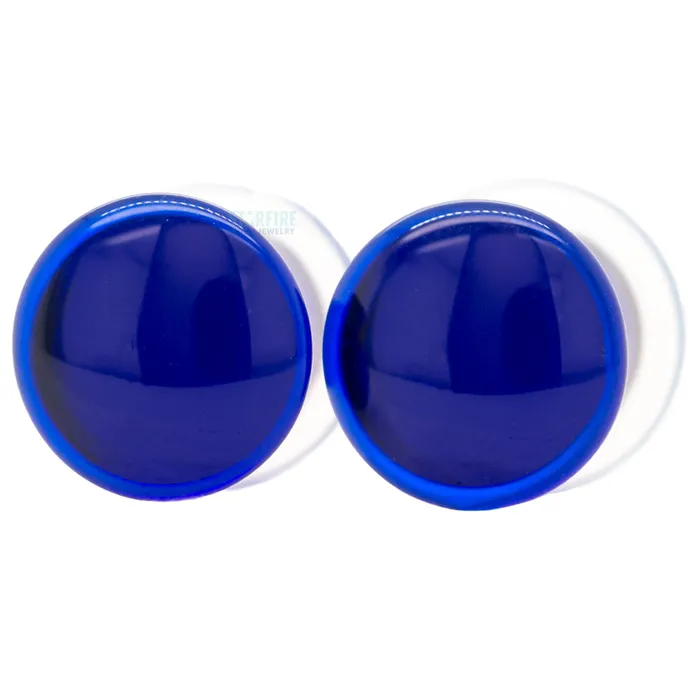 Gorilla Glass Rings Simple Glass Plugs Cobalt
