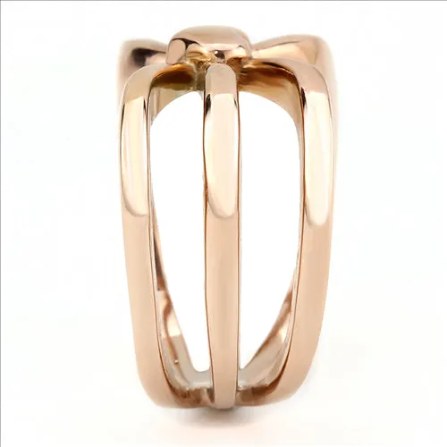 Green CJE3575 Wholesale Womens Stainless Steel IP Rose Gold Heart Ring Rings Green CJE3575 Wholesale Womens Stainless Steel IP Rose Gold Heart Ring Rings