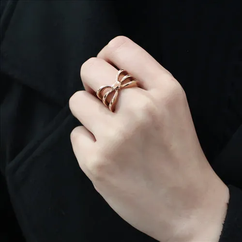 Green CJE3575 Wholesale Womens Stainless Steel IP Rose Gold Heart Ring Rings Green CJE3575 Wholesale Womens Stainless Steel IP Rose Gold Heart Ring Rings