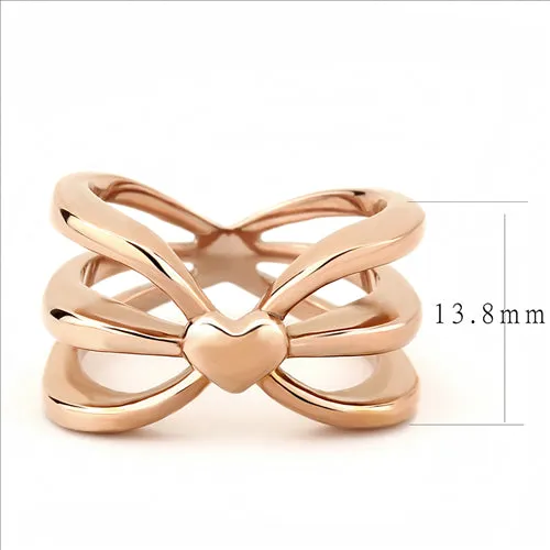 Green CJE3575 Wholesale Womens Stainless Steel IP Rose Gold Heart Ring Rings Green CJE3575 Wholesale Womens Stainless Steel IP Rose Gold Heart Ring Rings