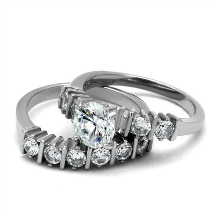 Green Rings CJE2869 Wholesale Stainless Steel AAA Grade CZ Ring Green Rings CJE2869 Wholesale Stainless Steel AAA Grade CZ Ring