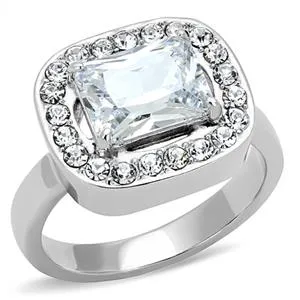 Green Rings CJE3209 Wholesale Womens Stainless Steel Clear AAA Grade CZ Fashion Ring Green Rings CJE3209 Wholesale Womens Stainless Steel Clear AAA Grade CZ Fashion Ring