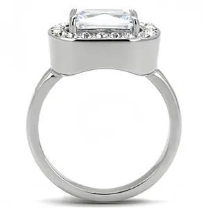 Green Rings CJE3209 Wholesale Womens Stainless Steel Clear AAA Grade CZ Fashion Ring Green Rings CJE3209 Wholesale Womens Stainless Steel Clear AAA Grade CZ Fashion Ring