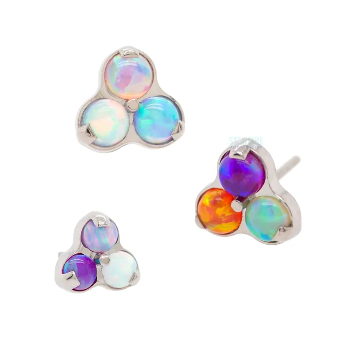 Industrial Strength IS Necklaces threadless Opals in Trinity Menage a Trois End custom color combos Industrial Strength IS Necklaces threadless Opals in Trinity Menage a Trois End custom color combos