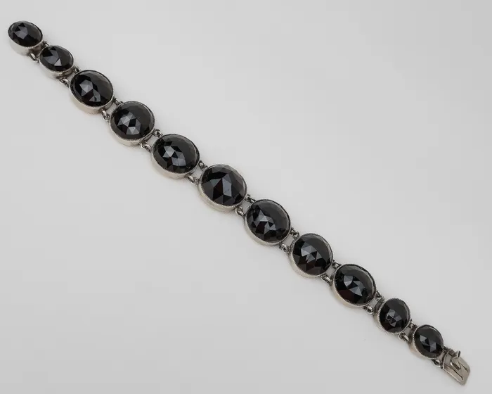 Isadoras A Victorian Silver Garnet Bracelet Bracelets