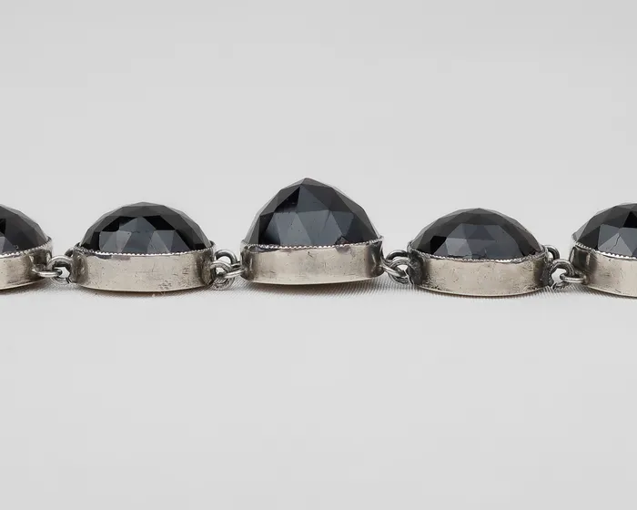 Isadoras A Victorian Silver Garnet Bracelet Bracelets