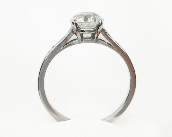 Isadoras LD Rings Art Deco Old EuropeanCut Diamond Engagement Ring