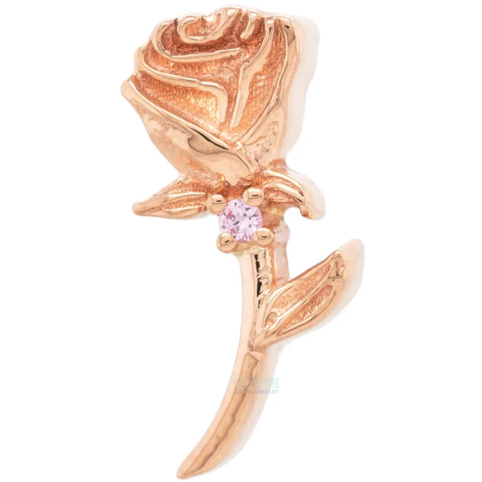 Jess Rose Threaded End in Gold with Light Pink Sapphire Body Vision BVLA Necklaces Jess Rose Threaded End in Gold with Light Pink Sapphire Body Vision BVLA Necklaces