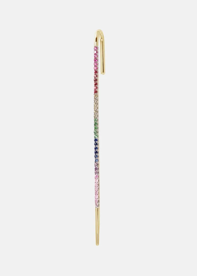 KATKIMfinejewelry Earrings Ombre Sapphire Ear Pin