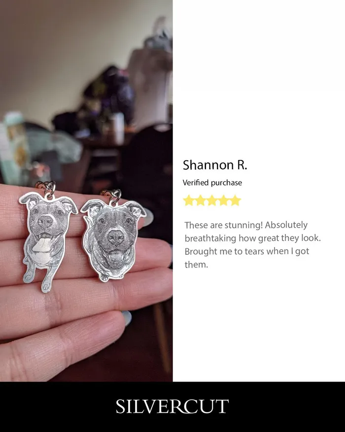 LifeLike Keychain Silvercut Original Earrings LifeLike Keychain Silvercut Original Earrings