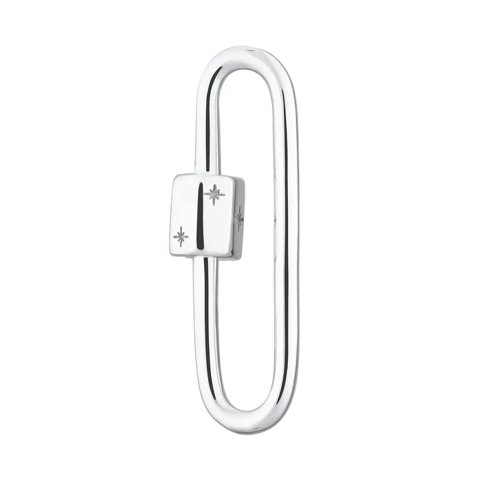 Lily Charmed Charm Necklaces Long Link Carabiner Charm Lock