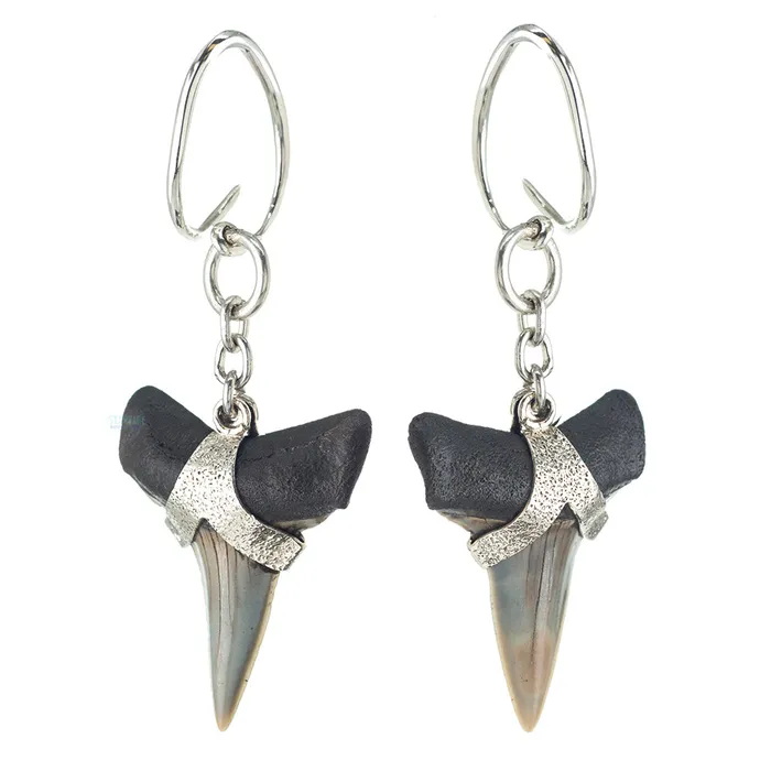 Megalodon Shark Teeth Hangers Diablo Organics Earrings