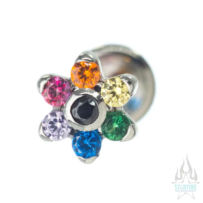 Necklaces Anatometal 15mm15mm Brilliant Cut Gem Flower on flatback custom color combos Necklaces Anatometal 15mm15mm Brilliant Cut Gem Flower on flatback custom color combos