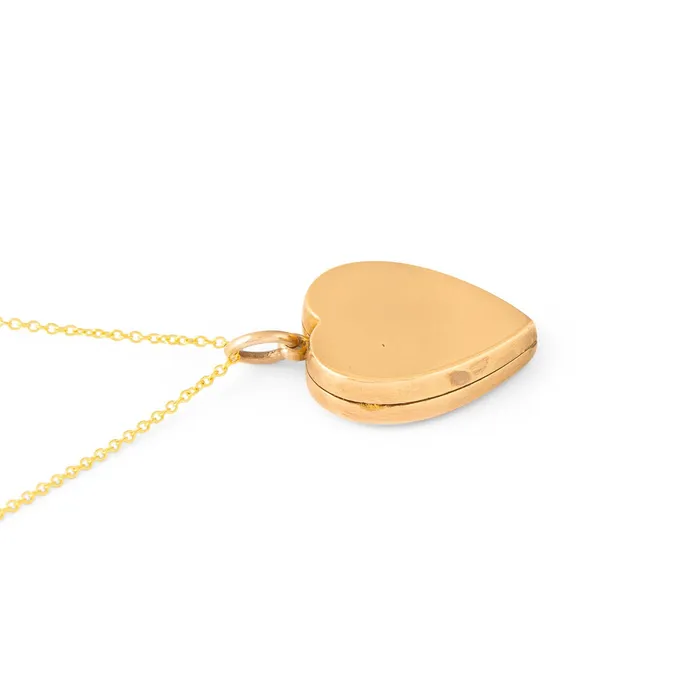 Necklaces Antique Victorian Heart 10k Gold Starburst Locket