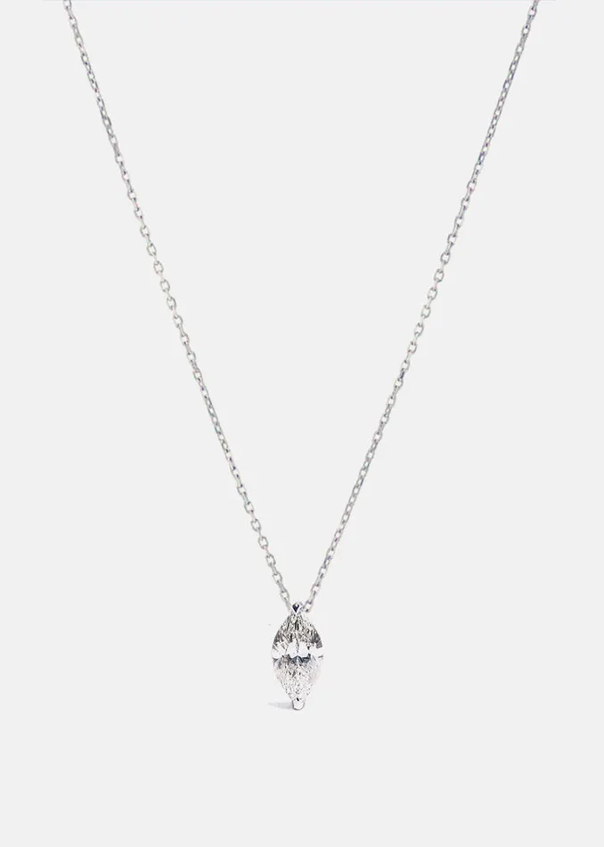Necklaces KATKIMfinejewelry ternal Marquise Diamond Necklace