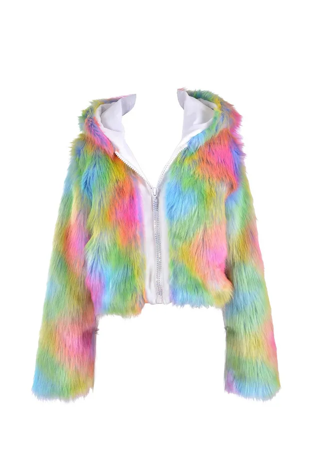 Nocturnal Wonderland Faux Fur Jacket THE LUMi SHOP Earrings