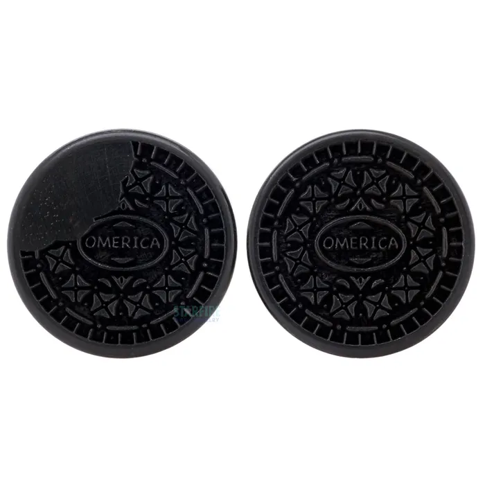 Omerica Organic Earrings Double Stuffed Wood Plugs