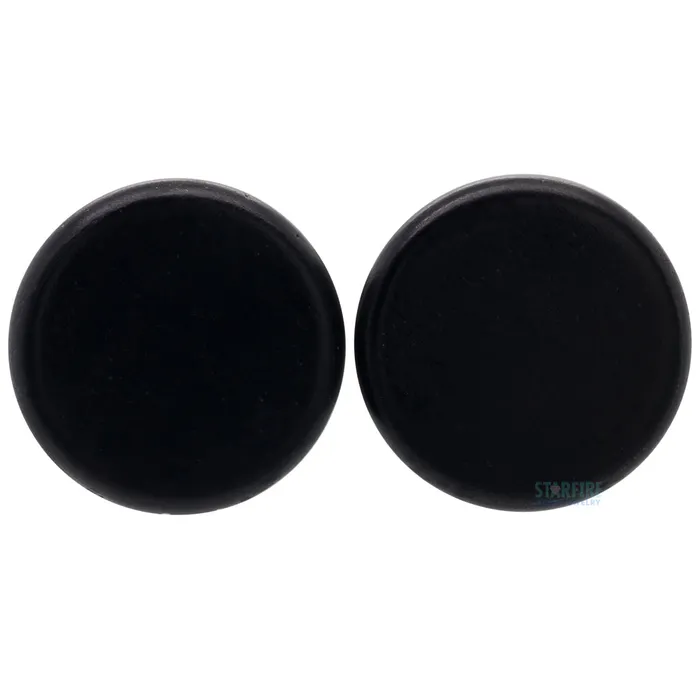 Omerica Organic Earrings Wood Plugs Ebony Regs
