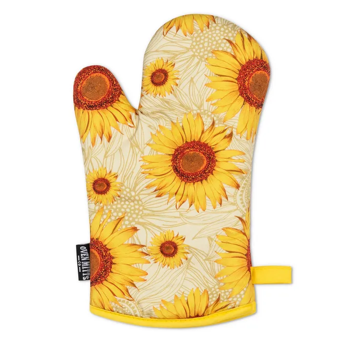 Oven Mitts Co Summer Sunflowers Oven Mitts And Potholder Set Earrings