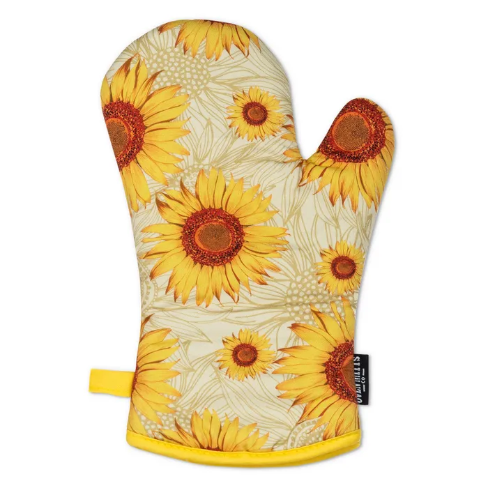 Oven Mitts Co Summer Sunflowers Oven Mitts And Potholder Set Earrings