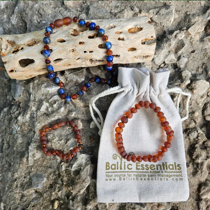 Raw Cognac Lapis Lazuli Baltic Amber Necklace Bundle ADHD Baltic Essentials Necklaces Raw Cognac Lapis Lazuli Baltic Amber Necklace Bundle ADHD Baltic Essentials Necklaces