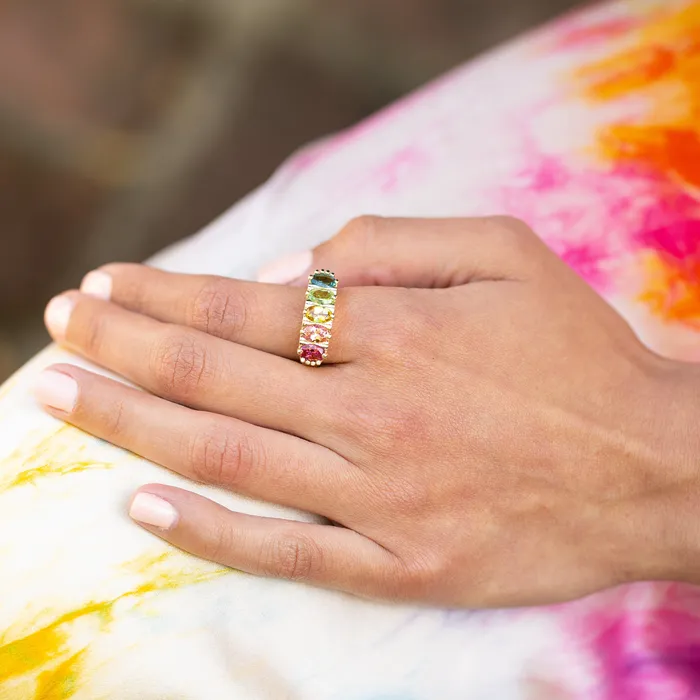 Rings Fox Bond Originals The FB Confetti Ombre Ring IN STOCK