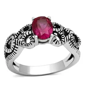 Rings Green CJG2275 Stainless Steel AAA Grade CZ Ring