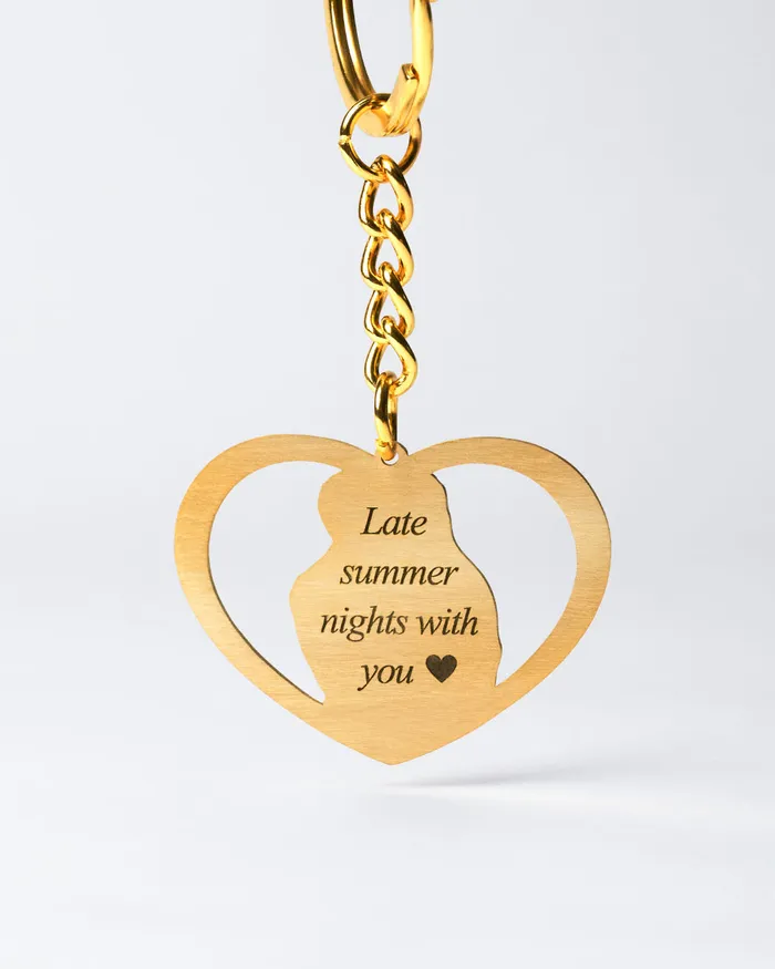 Rings Silvercut Original Halo Heart Keychain Rings Silvercut Original Halo Heart Keychain