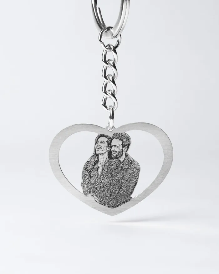 Rings Silvercut Original Halo Heart Keychain Rings Silvercut Original Halo Heart Keychain