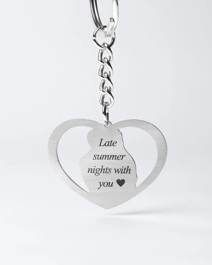 Rings Silvercut Original Halo Heart Keychain Rings Silvercut Original Halo Heart Keychain