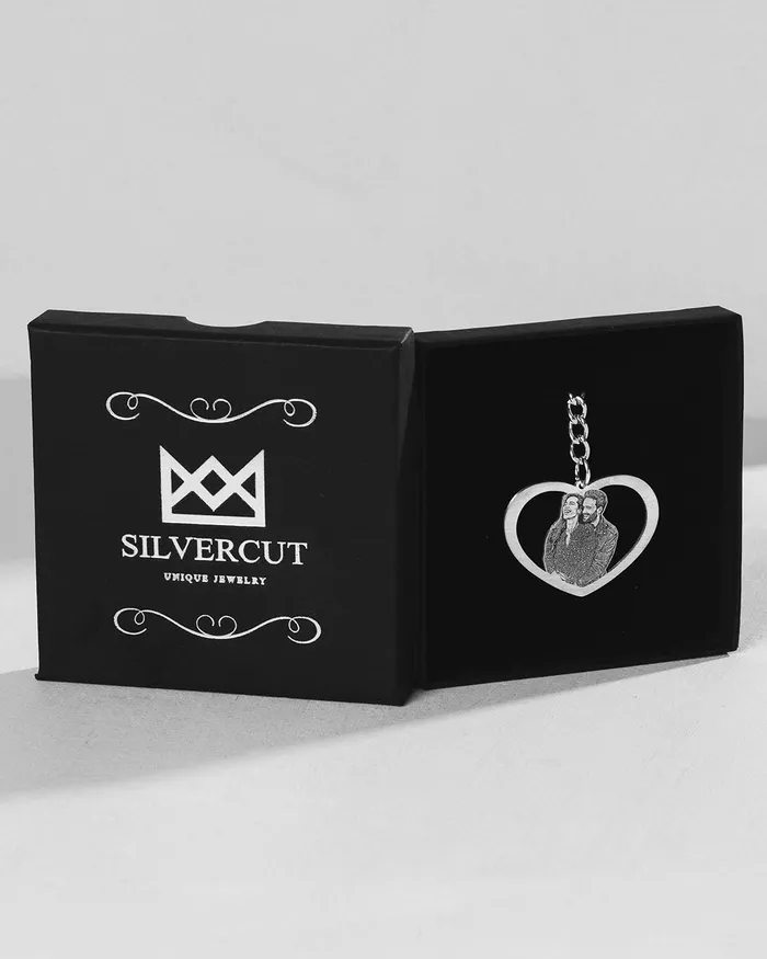 Rings Silvercut Original Halo Heart Keychain Rings Silvercut Original Halo Heart Keychain