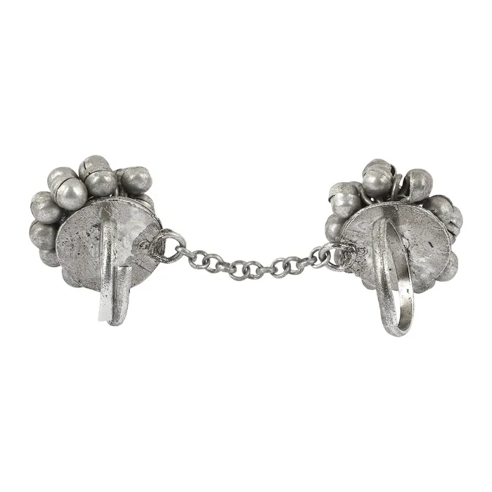 Rings Teejh Mawra Silver Oxidised Ghungroo Ring Teejh