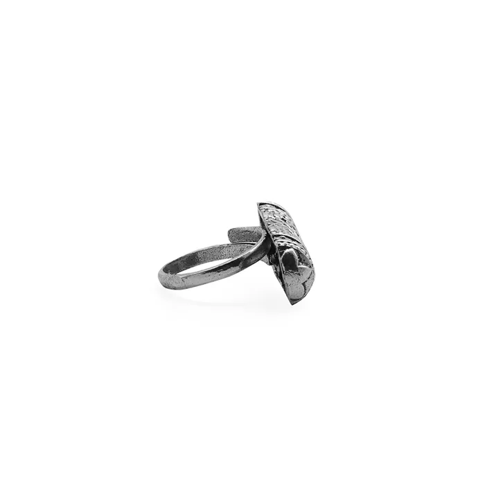 Rings Teejh Teejh Krishika Metallic Silver Oxidized Jewelry Gift Set