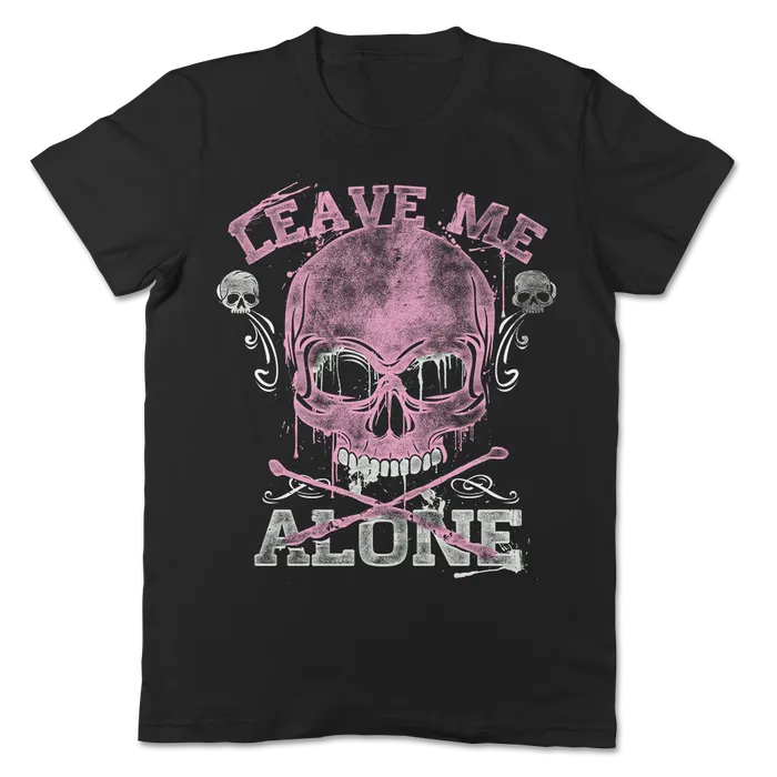 Rings teelaunch Skullistic Leave Me Alone Skull Pink