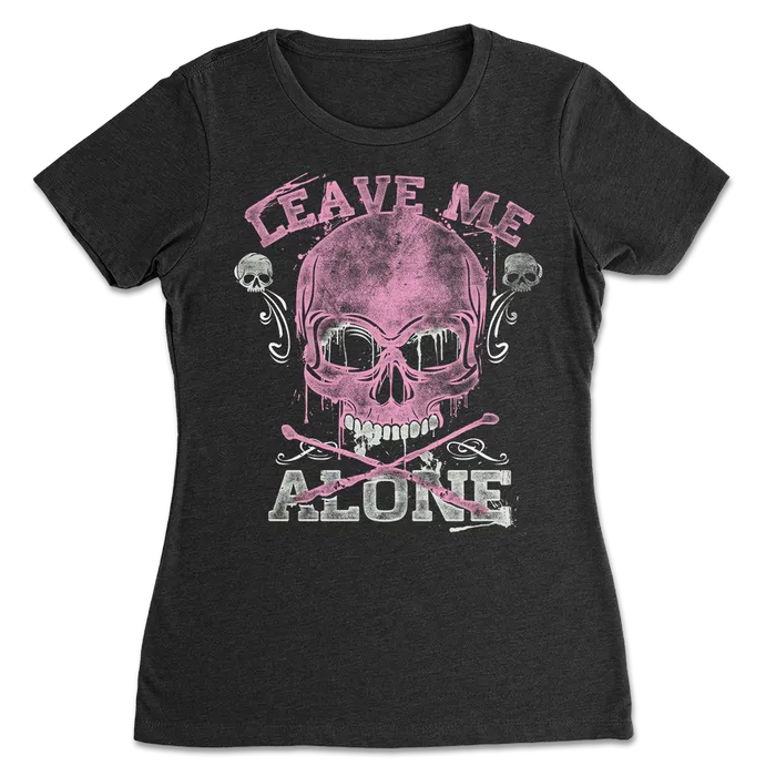 Rings teelaunch Skullistic Leave Me Alone Skull Pink