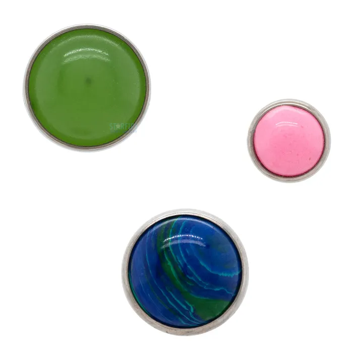 Rings threadless 2mm Bezel Set End with Stone Cabochon LeRoi