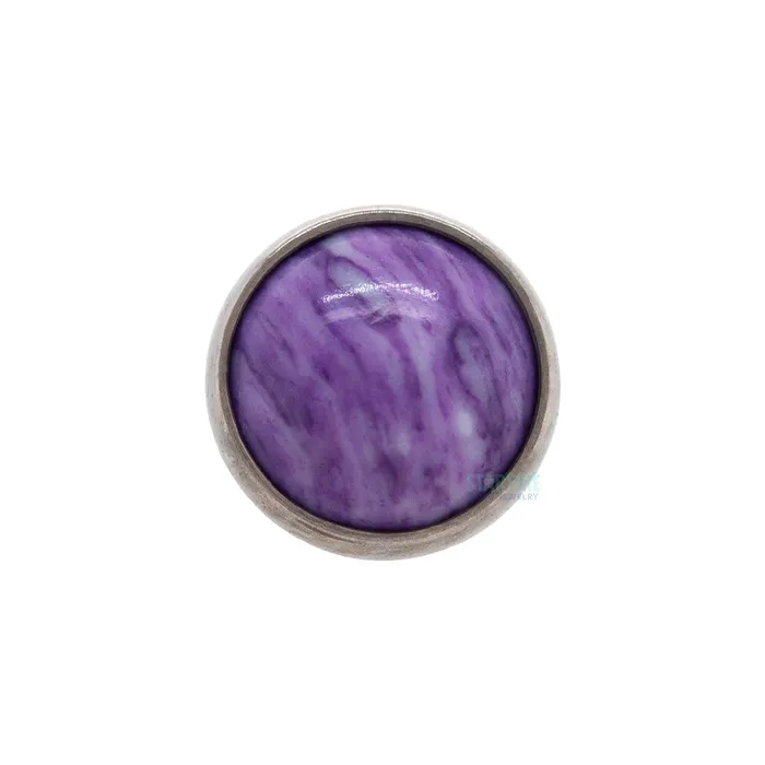 Rings threadless 2mm Bezel Set End with Stone Cabochon LeRoi