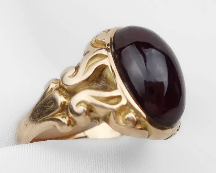 Rings Victorian Garnet Cabochon Ring Isadoras A Rings Victorian Garnet Cabochon Ring Isadoras A